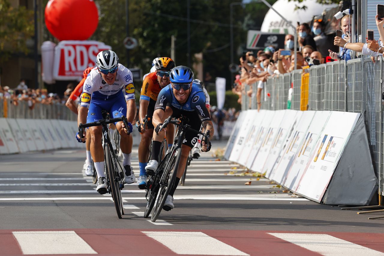 National Championship Italy 2020 - Men Road - Bassano del Grappa - Cittadella 253,8 km - 23/08/2020 - Giacomo Nizzolo (ITA - NTT Pro Cycling) - Davide Ballerini (ITA - Deceuninck - Quick Step) - photo Luca Bettini/BettiniPhoto&Acirc;&copy;2020