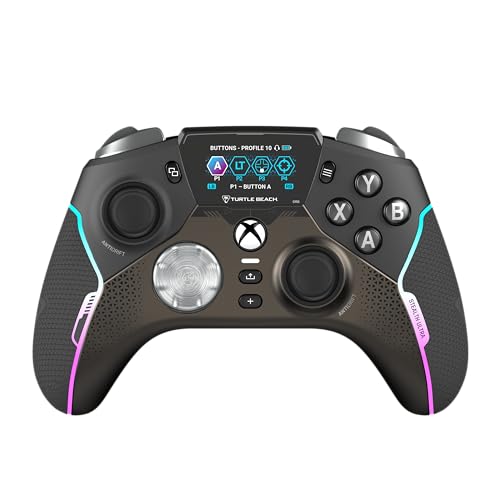 Turtle Beach Stealth Ultra High-Performance Wireless Gaming Controller Licensed for Xbox Series X|s, Xbox One, Windows Pc, Android - Led Dashboard, Rapid Charge Dock, Rgb Lighting, Bluetooth, Black