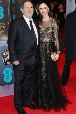 Harvey Weinstein And Georgina Chapman At The BAFTAs 2014