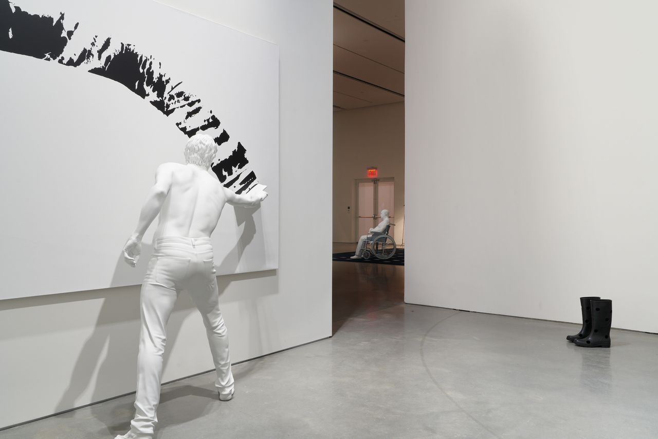 Installation view of Elmgreen &amp; Dragset &#039;The Nervous System&#039; at Pace New York, 2021