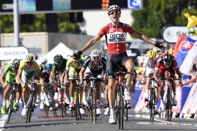 Tony Gallopin (Lotto Belisol) wins stage 11 of the Tour de France