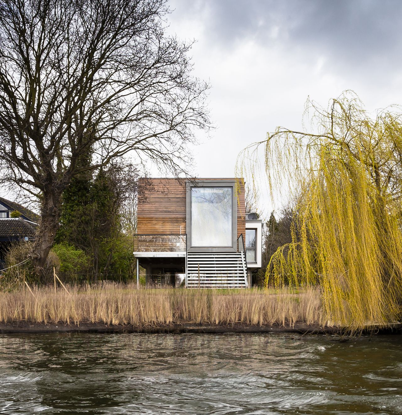 a raised self build on a flood plain