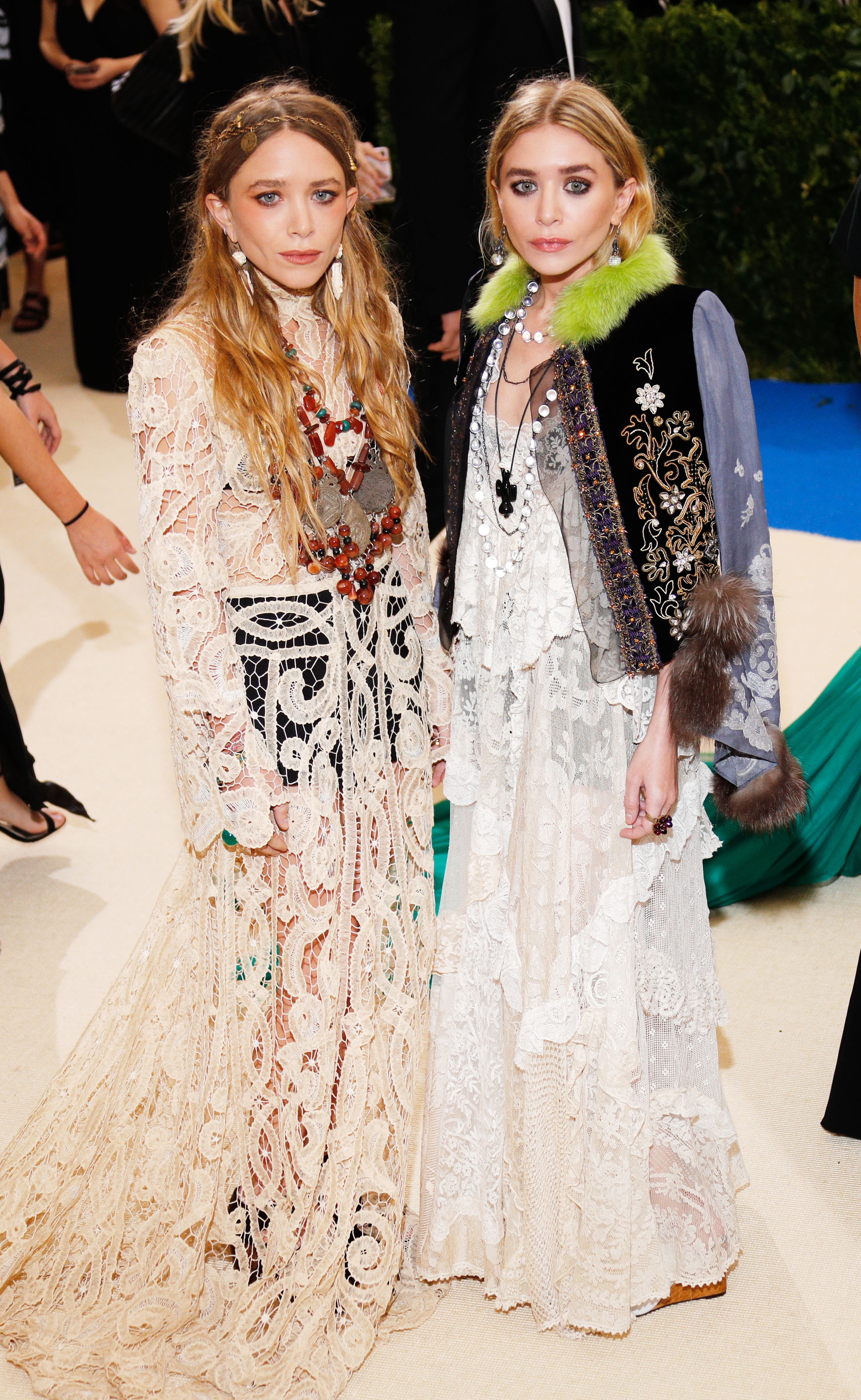 Mary-Kate Olsen and Ashley Olsen at The "Rei Kawakubo/Comme des Gar&amp;ccedil;ons: Art of the In-Between"; Costume Institute Gala at the Metropolitan Museum of Art on May 1, 2017.