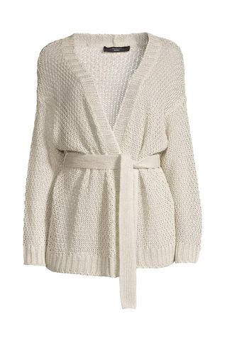 Weekend Max Mara Kabala Belted Linen Sweater 