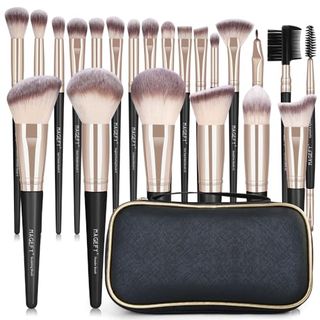 Makeup Brushes 22pcs Professional Makeup Brush Set Blending Foundation Powder Blush Concealers Eyeshadow Eyebrow Eyeliner Brushes Premium Synthetic Make Up Brushes Set With Brush Bag