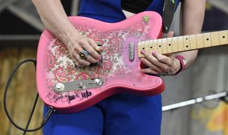 Sue Foley performs during the 52nd annual New Orleans Jazz & Heritage Festival at Fair Grounds Race Course on May 05, 2023 in New Orleans, Louisiana.