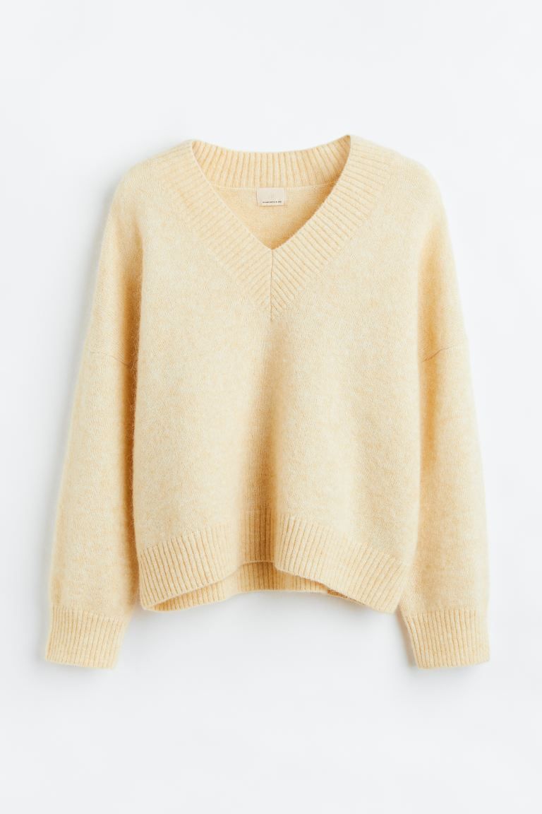 Oversized mohair-blend jumper