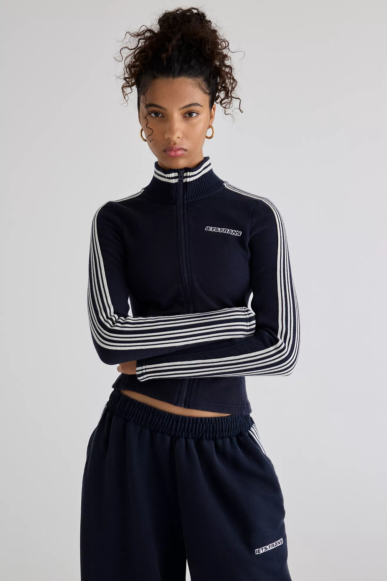 Iets Frans&amp;hellip; Trip Track Zip-Up Sweater