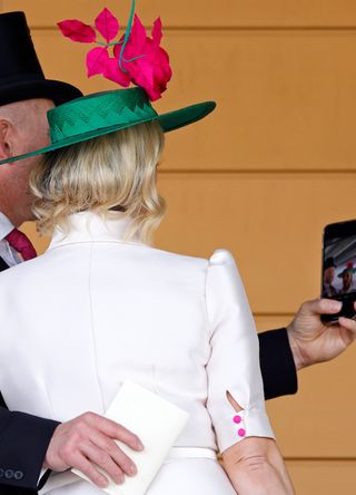 Mike and Zara Tindall taking a selfie