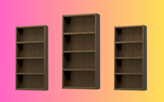 A set of IKEA HAGAÅN cupboards against a gradient background