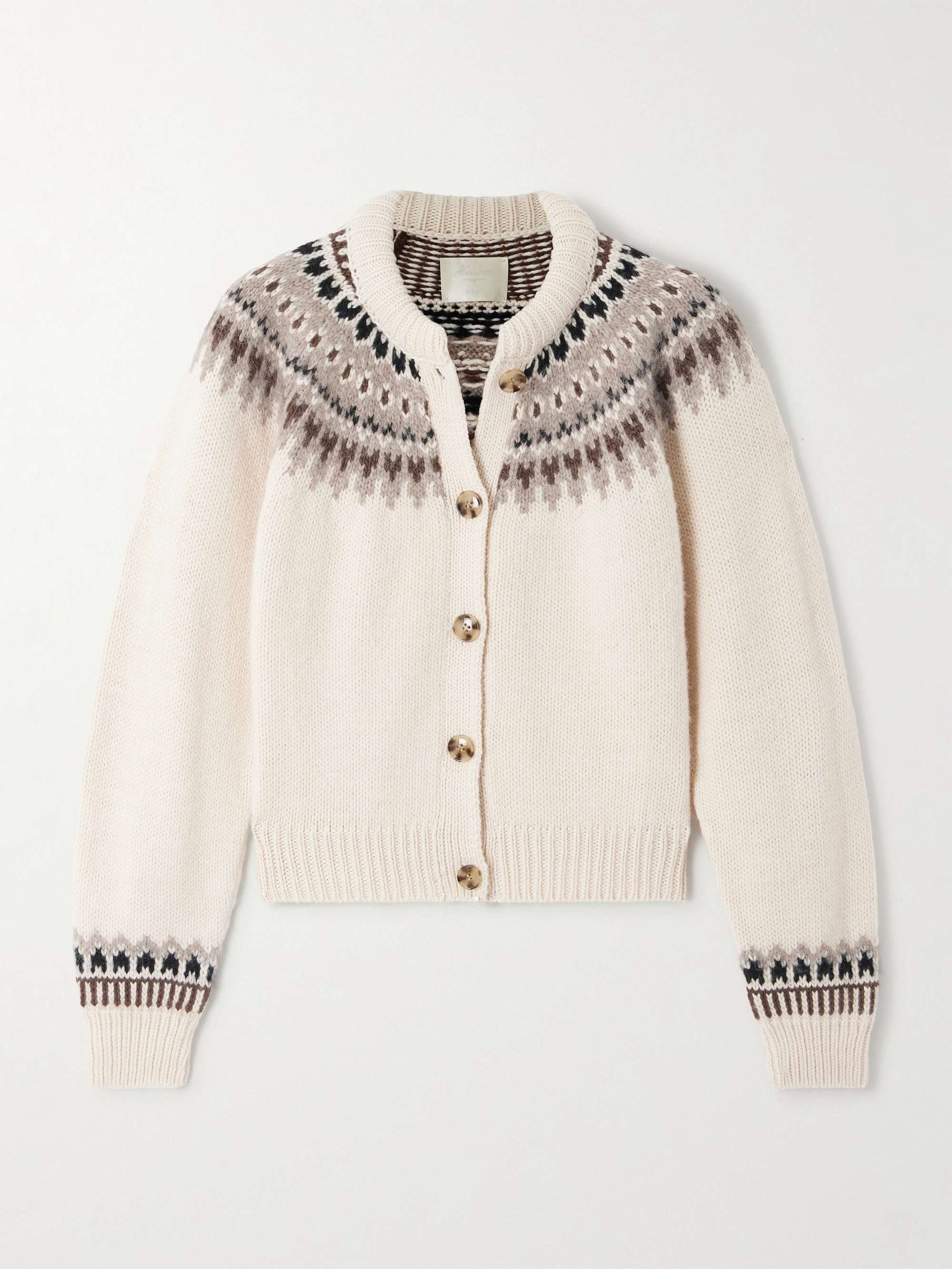 Clarke Fair Isle Wool-Blend Cardigan