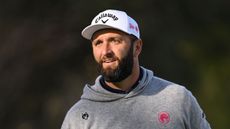 Jon Rahm looks on ahead of the 2025 Open de España