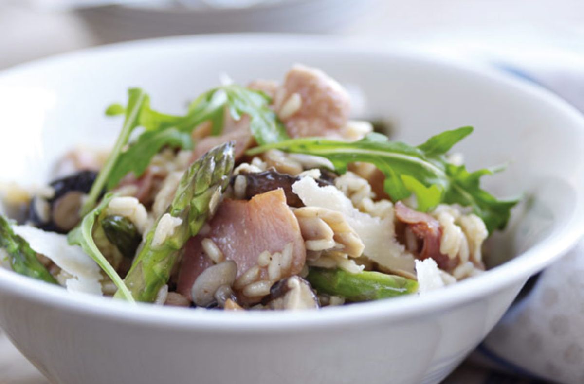 Bacon, mushroom and rocket risotto Recipes | GoodtoKnow