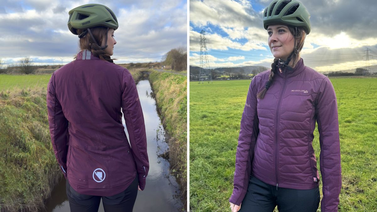 Immy wearing the Endura Women&#039;s Pro SL jacket in a field