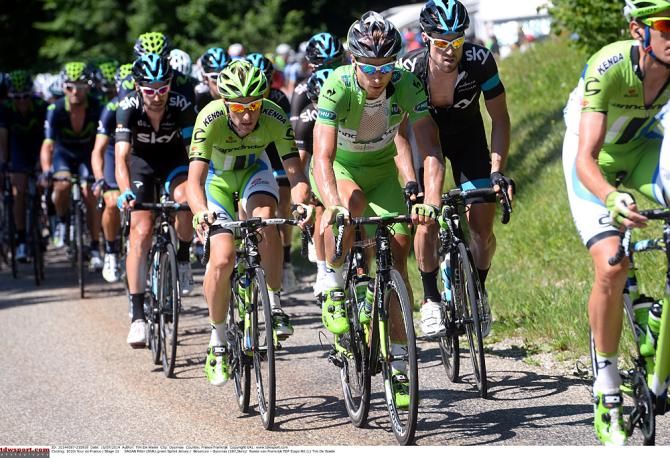Peter Sagan (Cannondale) awaits the finale