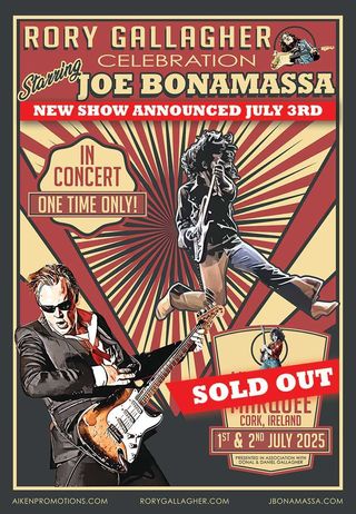 Joe Bonamassa Rory Gallagher tribute poster