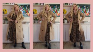 Antonia Kraskowski shows how to style a trench coat with a dress