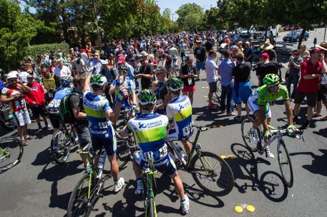 Riders and fans gather after a hard-fought week of racing.