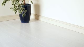 floorboards painted in white