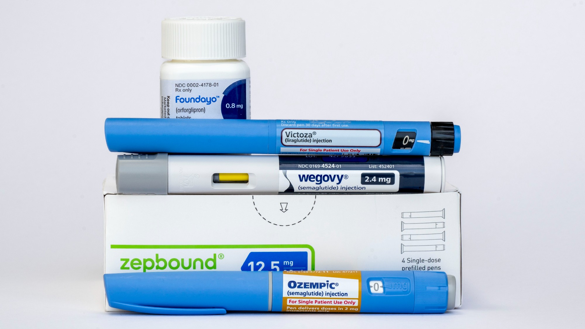 A stack of peptides