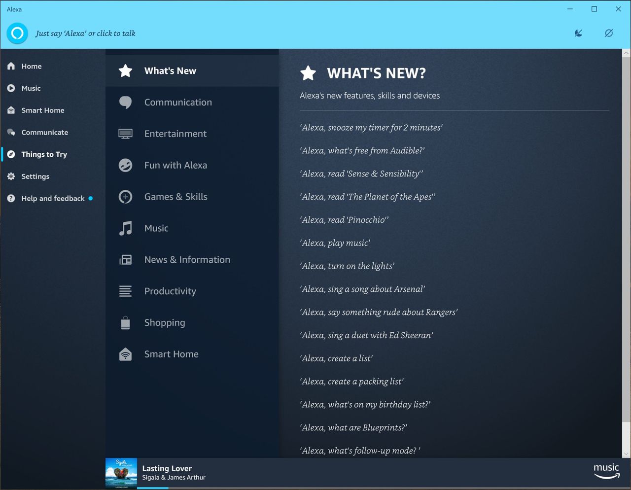 Amazon Alexa Windows 10