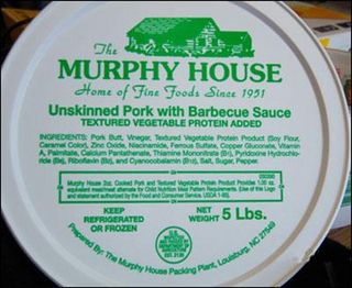 Murphy House Unskinned Pork with Barbecue Sauce.