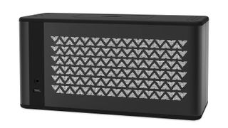 Victrola Music Edition 2 Portable Bluetooth Speaker review: black speaker on a white background