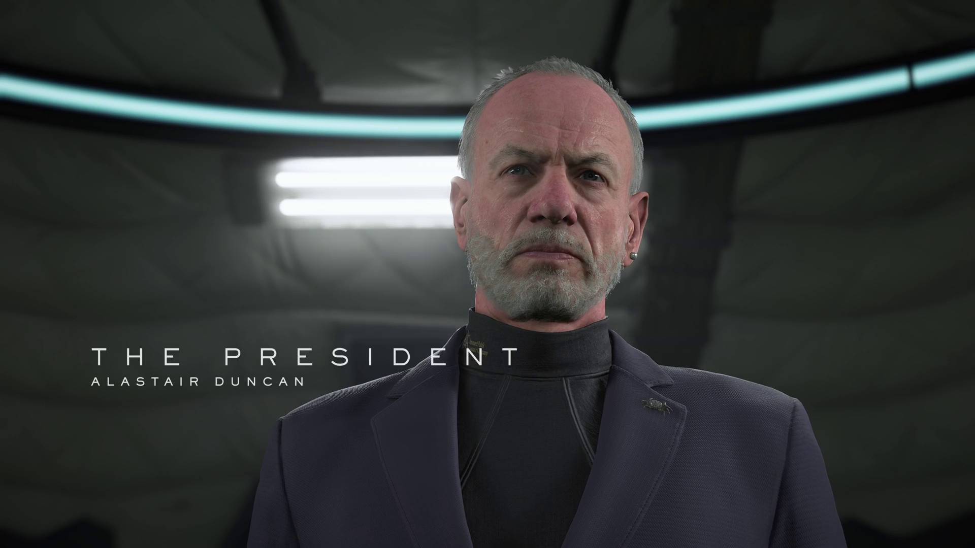 Death Stranding 2 cast Alastair Duncan as The President
