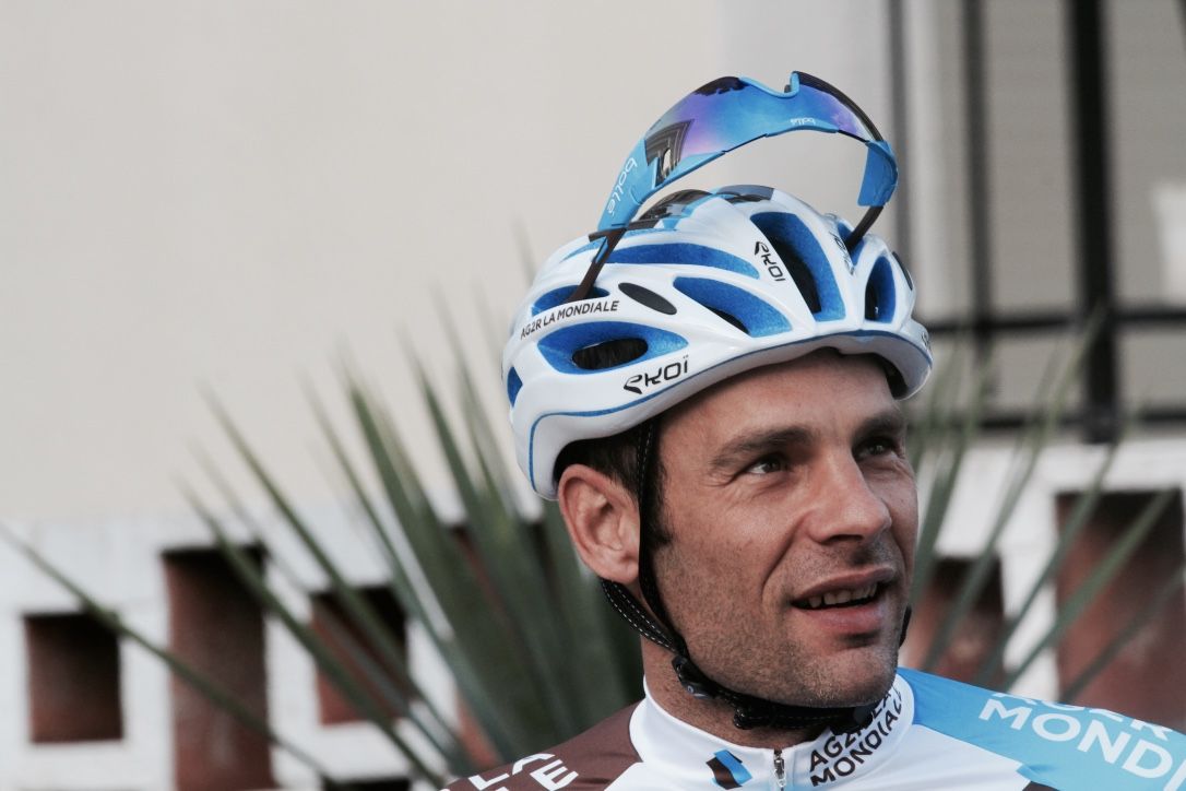 Jean Christophe Peraud before the team sets off on their ride