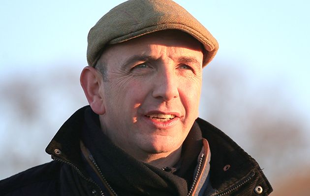 Fergal O&rsquo;Brien Trainer Fergal O'Brien at Bangor-on-Dee Racecourse, Bangor-on-Dee.
