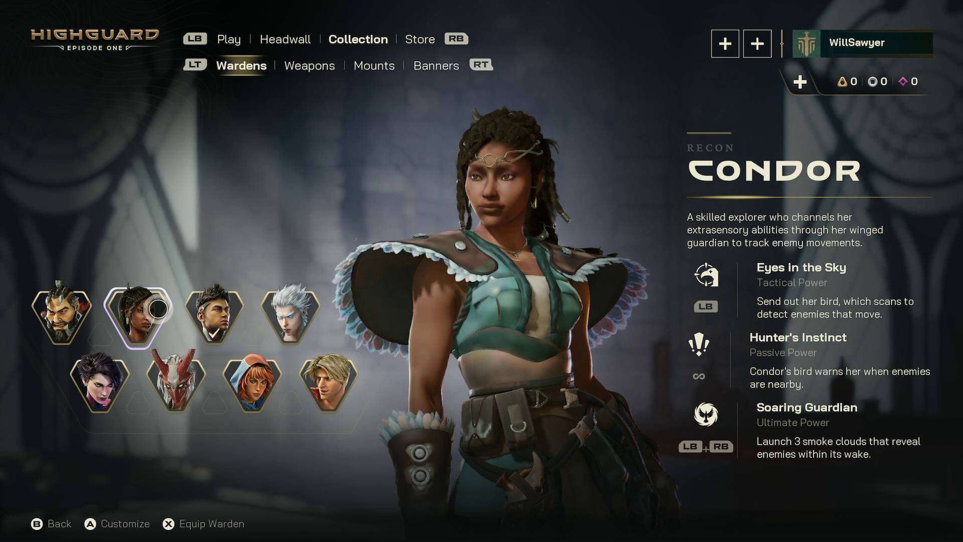 Highguard Warden character Condor