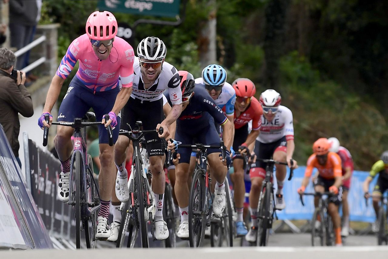 La Fleche Wallonne 2020 - 84th Edition - Herve - Mur de Huy 202 km - 30/09/2020 - Michael Woods (CAN - EF Pro Cycling) - Marc Hirschi (SUI - Team Sunweb) - photo Peter De Voecht/PN/BettiniPhoto&Acirc;&copy;2020