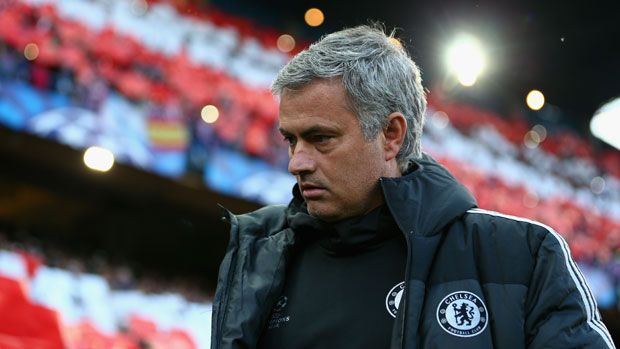 Jose Mourinho at the Vicente Calderon