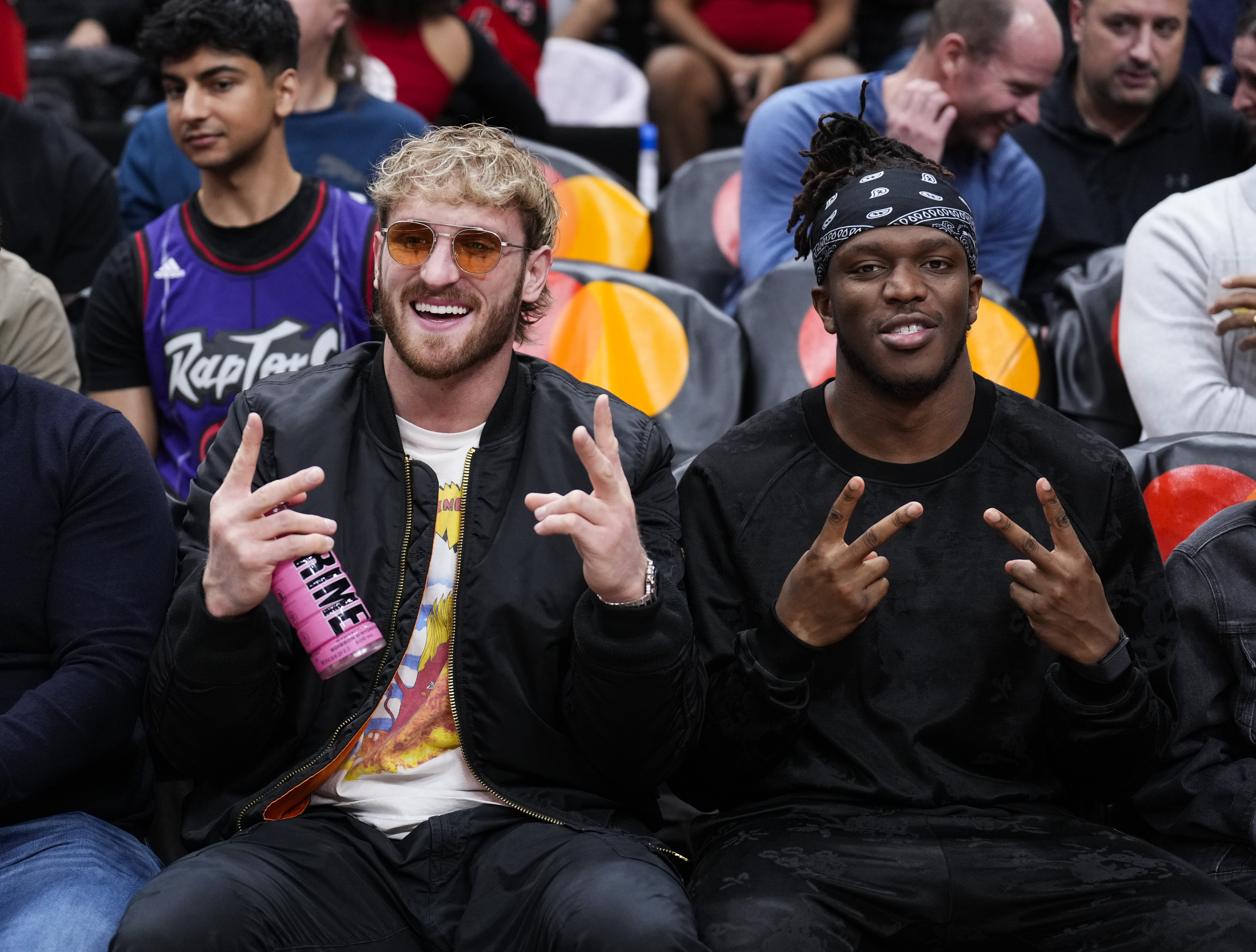 Logan Paul and KSI posing for a photo
