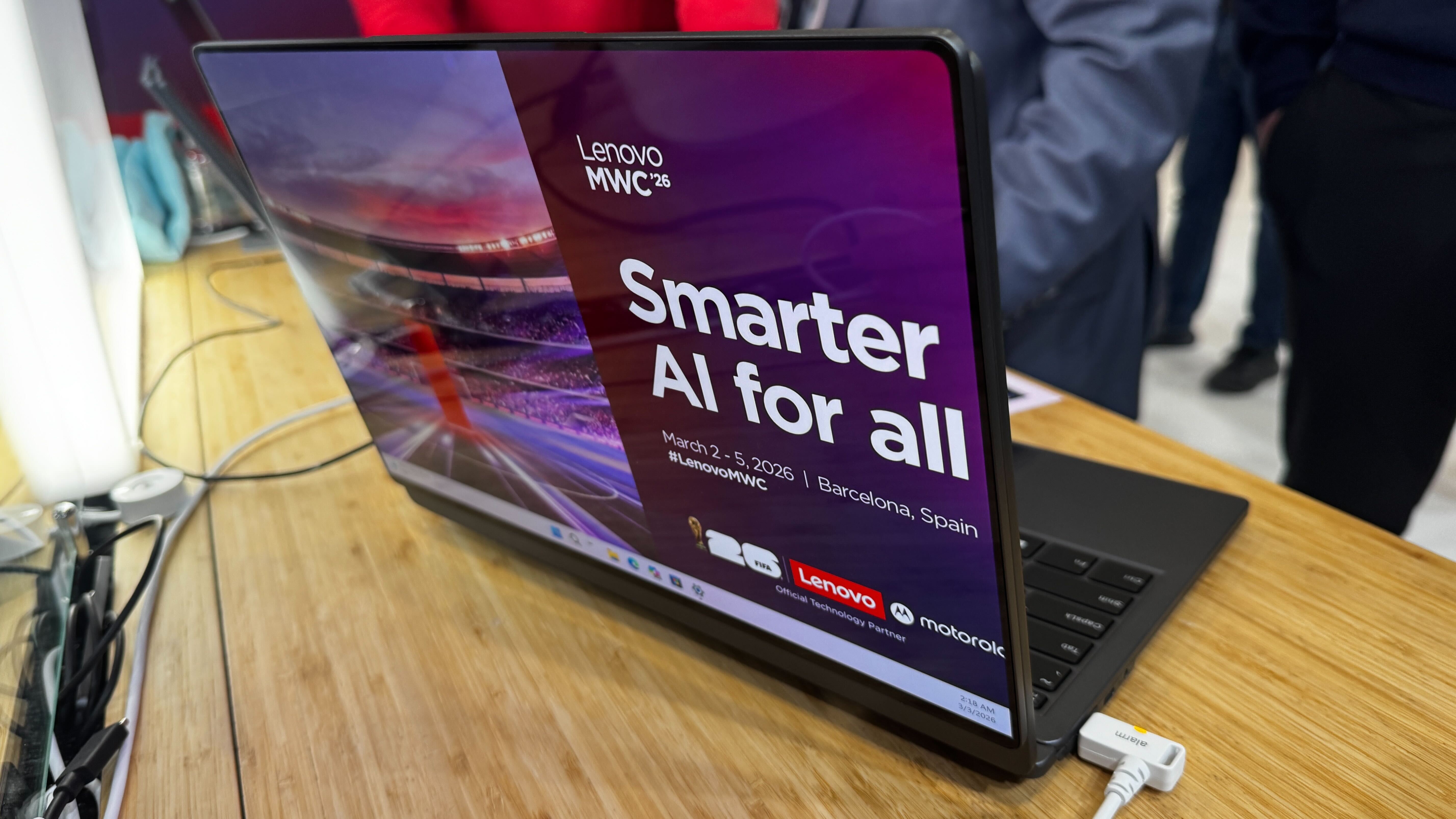 Lenovo's modular laptop concept at MWC 2026