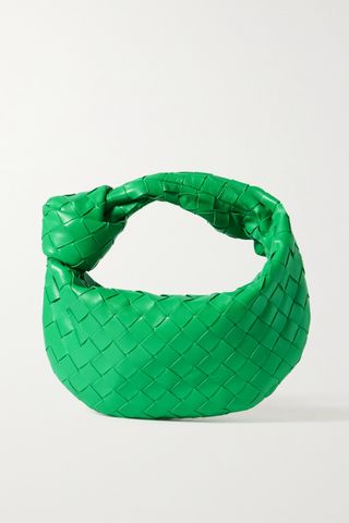 Jodie Mini Knotted Intrecciato Leather Tote