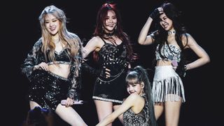 Blackpink perform at Sahara Tent during the 2019 Coachella Valley Music And Arts Festival