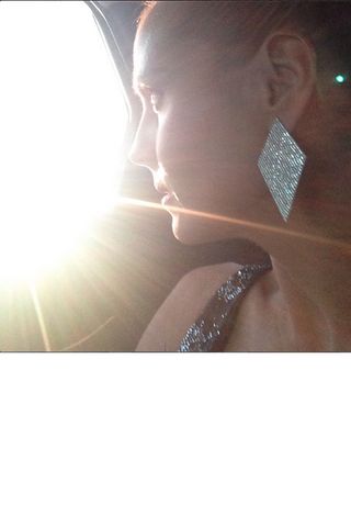 Heidi Klum Instagrams Her Diamond Earrings