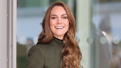 Catherine, Princess of Wales smiles as she visits the Northern Ireland Fire & Rescue Service&rsquo;s (NIFRS) new Learning and Development College on October 14, 2025