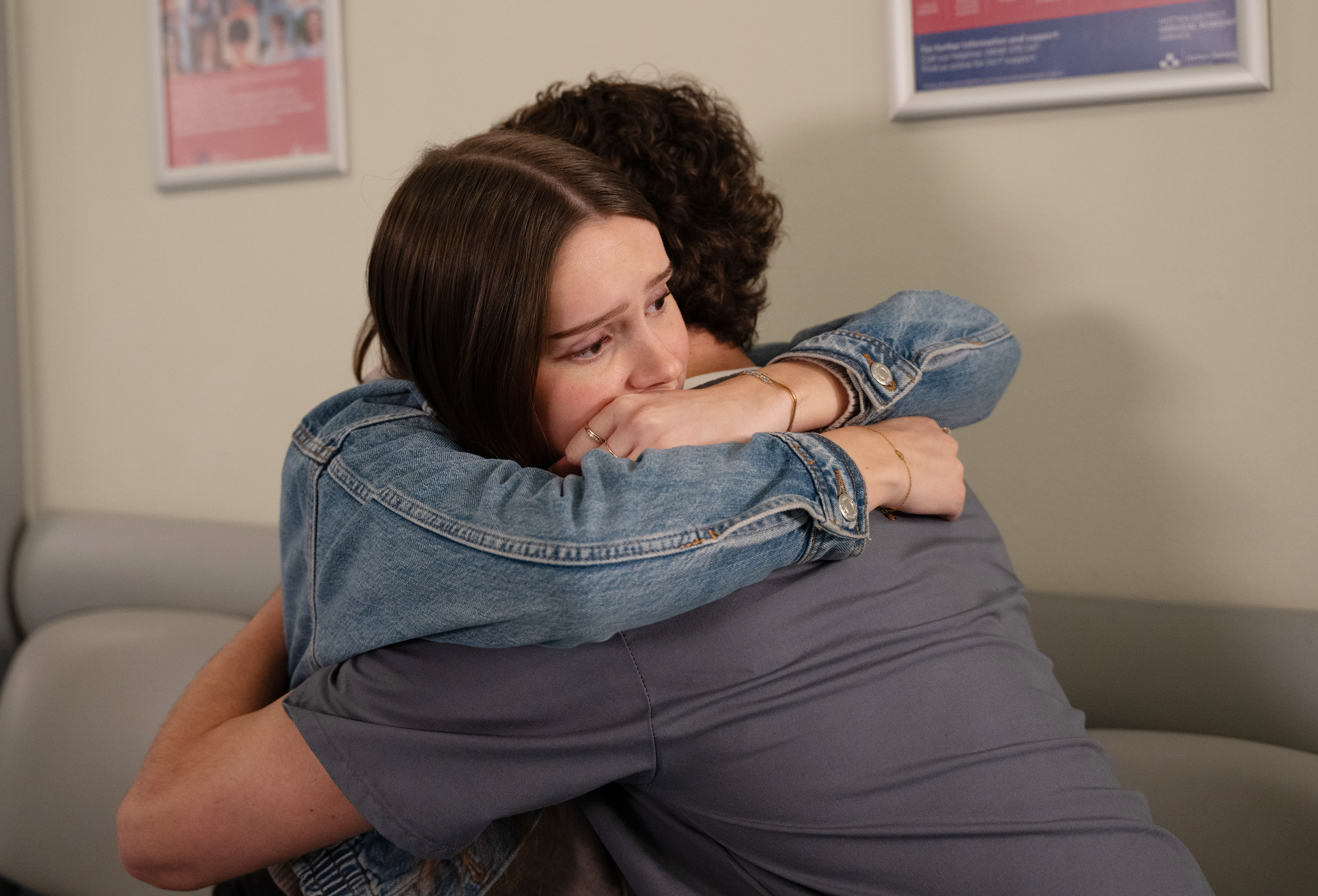Sarah clings to Jacob after being told she's got cancer