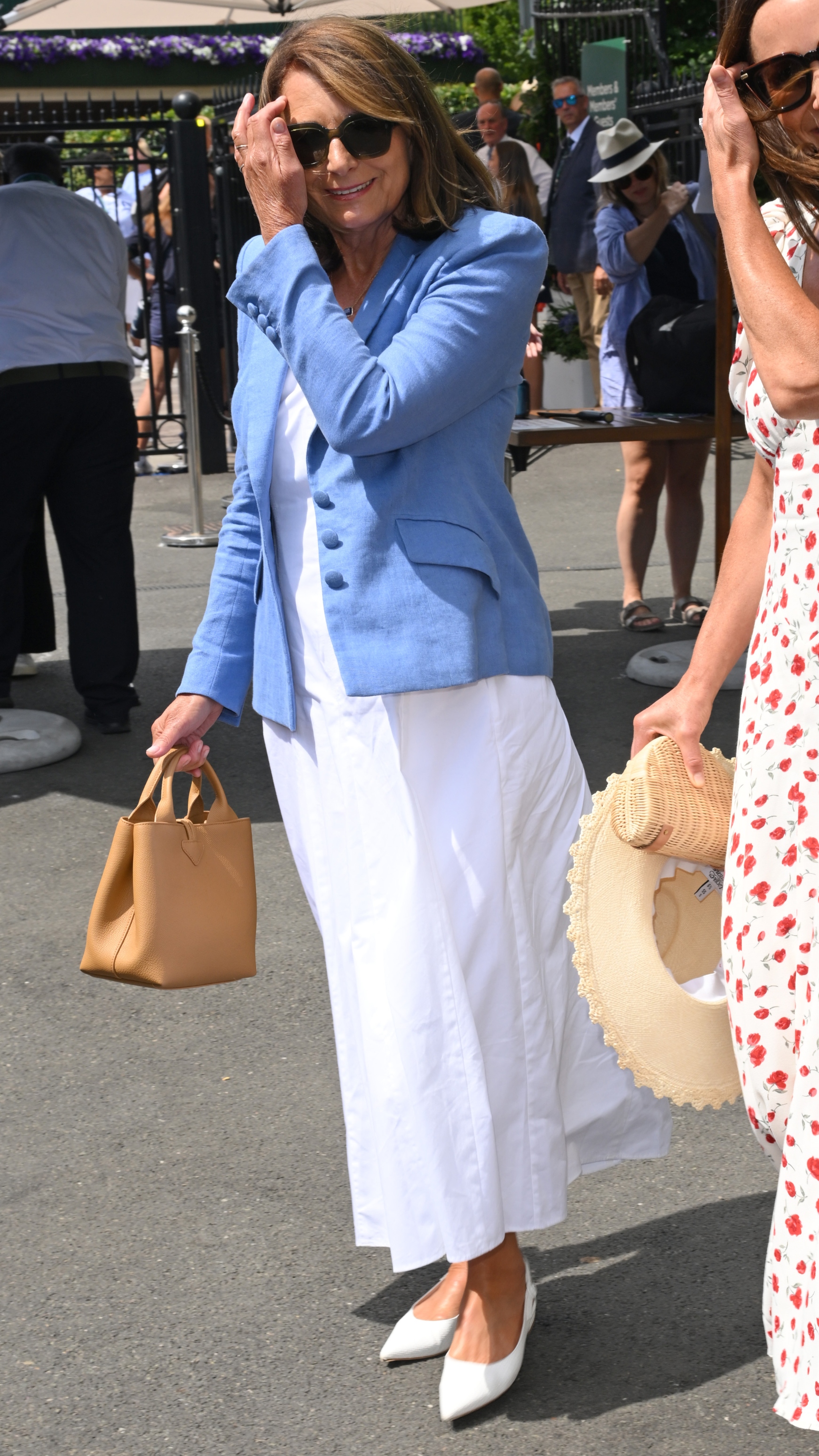 Carole Middleton attends day eight of the 2026 Wimbledon Tennis Championships on July 06, 2026