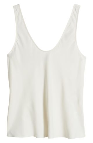 Satin Scoop Neck Tank