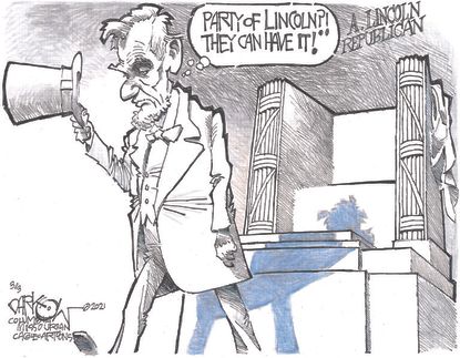 Political Cartoon U.S. gop lincoln