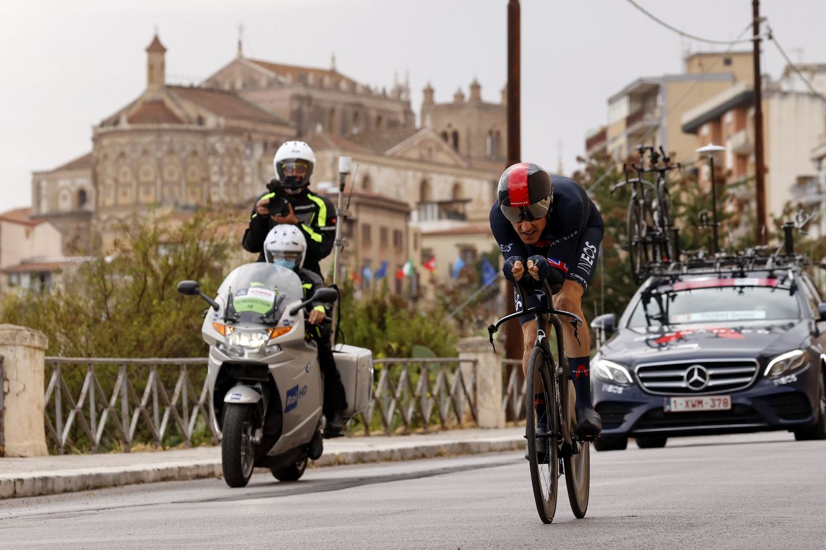 Giro d&#039;Italia 2020 - 103th Edition - 1st stage Monreale - Palermo 15,1Â km - 03/10/2020 - Geraint Thomas (GBR - Team Ineos) - photo Luca Bettini/BettiniPhotoÂ©2020