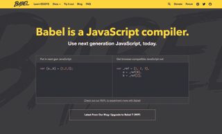 screenshot of Babel website