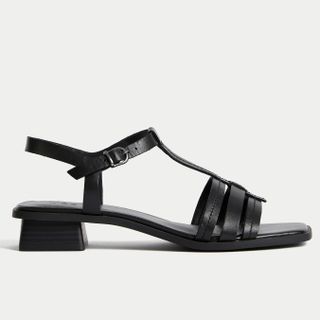 M&S Wide Fit Leather Sandals