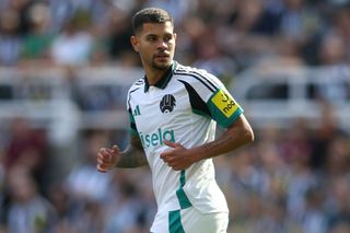 Newcastle squad for 2024/25 Newcastle United's Bruno Guimaraes is playing during the Sela Cup match between Newcastle United and Stade Brestois at St. James's Park in Newcastle, England, on August 10, 2024. (Photo by MI News/NurPhoto via Getty Images)