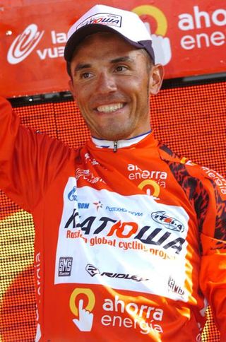 Joaquim Rodriguez (Katusha) took the leader's jersey on stage 10.