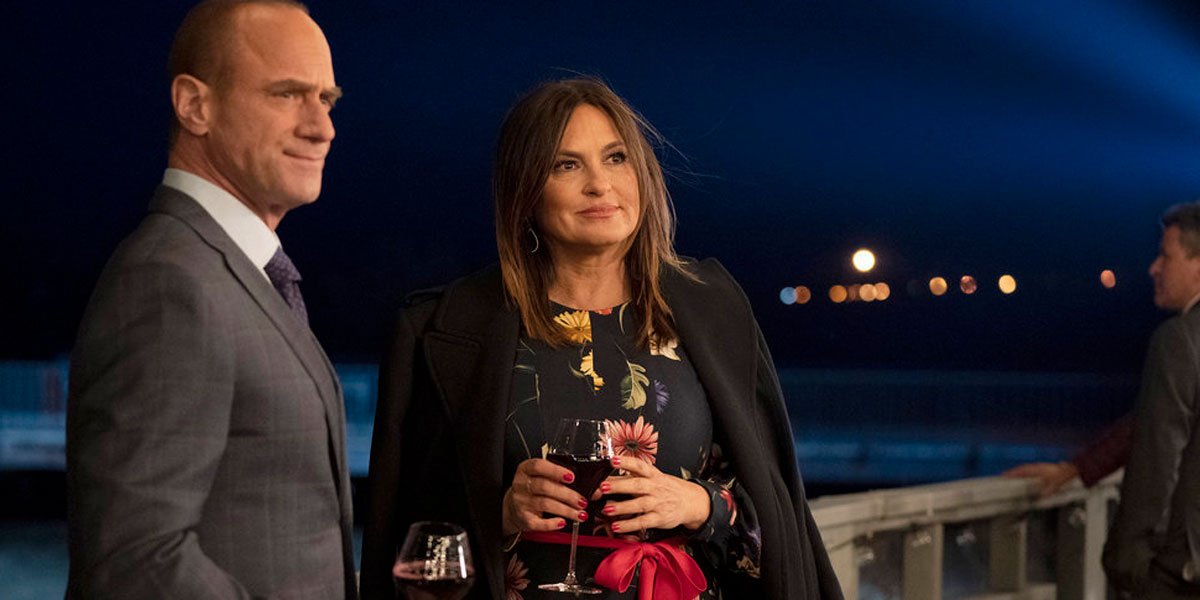 Mariska Hargitay and Christopher Meloni in Law and Order SVU Season 22 finale