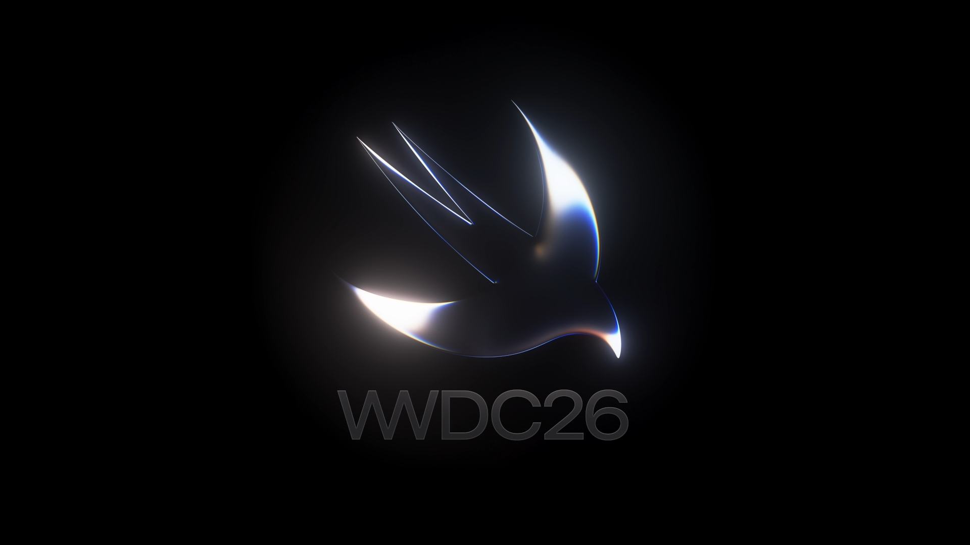 Apple WWDC26 logo on a black background